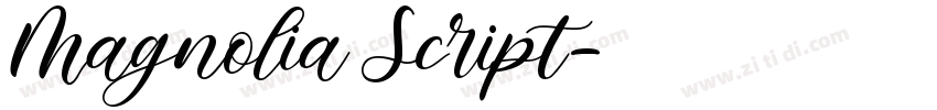 Magnolia Script字体转换